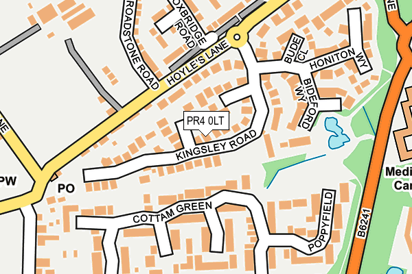 PR4 0LT map - OS OpenMap – Local (Ordnance Survey)