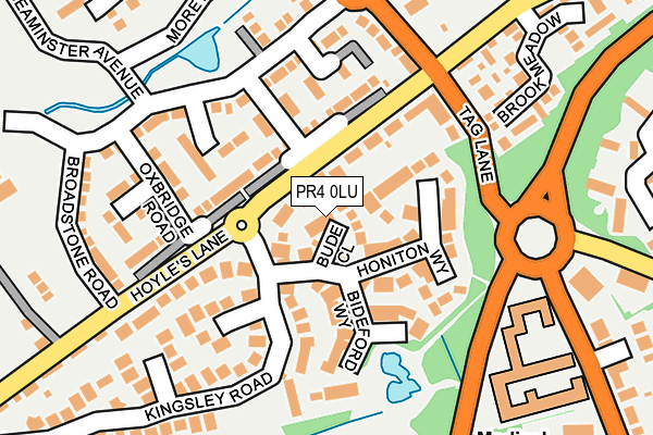 PR4 0LU map - OS OpenMap – Local (Ordnance Survey)