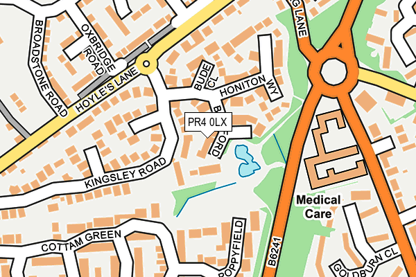 PR4 0LX map - OS OpenMap – Local (Ordnance Survey)