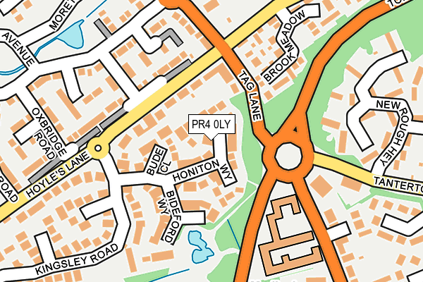 PR4 0LY map - OS OpenMap – Local (Ordnance Survey)