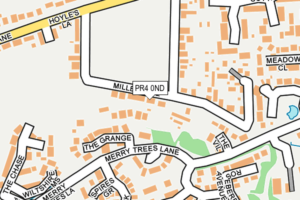 PR4 0ND map - OS OpenMap – Local (Ordnance Survey)