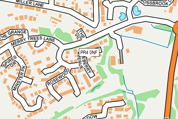 PR4 0NF map - OS OpenMap – Local (Ordnance Survey)