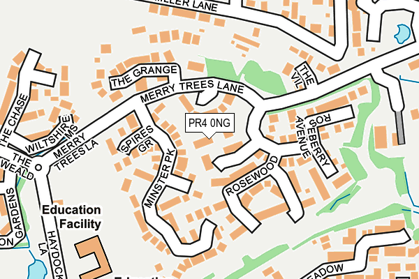 PR4 0NG map - OS OpenMap – Local (Ordnance Survey)