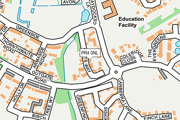 PR4 0NL map - OS OpenMap – Local (Ordnance Survey)