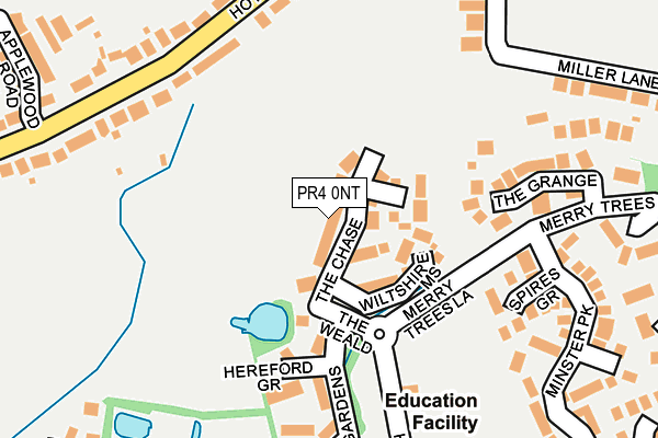 Map of PRESTON POINTING LTD at local scale