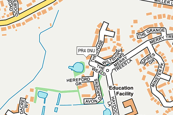 PR4 0NU map - OS OpenMap – Local (Ordnance Survey)