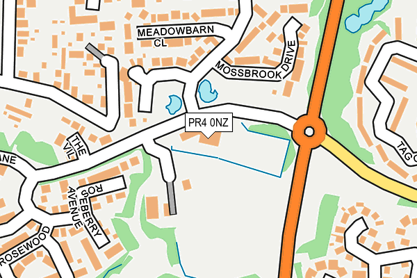 PR4 0NZ map - OS OpenMap – Local (Ordnance Survey)