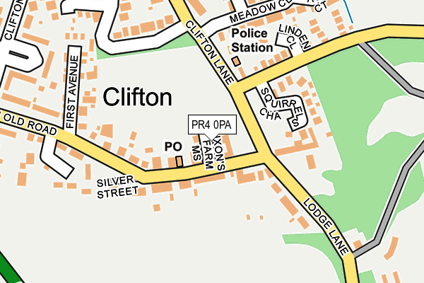 PR4 0PA map - OS OpenMap – Local (Ordnance Survey)