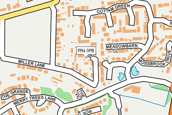 PR4 0PB map - OS OpenMap – Local (Ordnance Survey)
