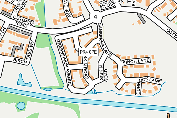 PR4 0PE map - OS OpenMap – Local (Ordnance Survey)