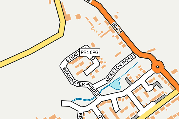 PR4 0PG map - OS OpenMap – Local (Ordnance Survey)