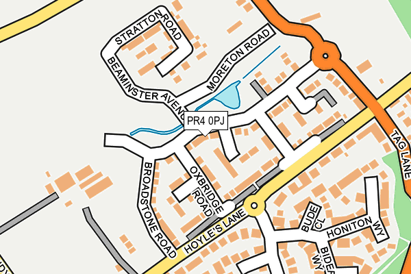 PR4 0PJ map - OS OpenMap – Local (Ordnance Survey)