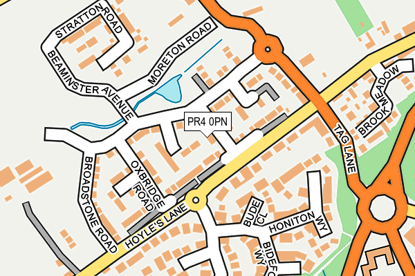 PR4 0PN map - OS OpenMap – Local (Ordnance Survey)