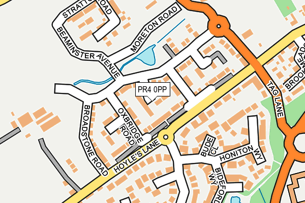 PR4 0PP map - OS OpenMap – Local (Ordnance Survey)