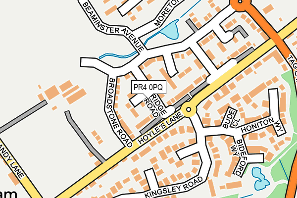 PR4 0PQ map - OS OpenMap – Local (Ordnance Survey)