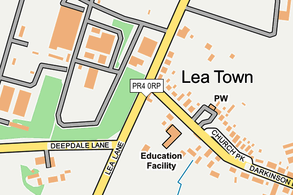 PR4 0RP map - OS OpenMap – Local (Ordnance Survey)