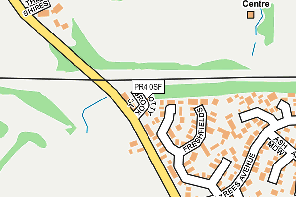 PR4 0SF map - OS OpenMap – Local (Ordnance Survey)