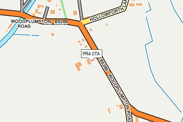 PR4 0TA map - OS OpenMap – Local (Ordnance Survey)