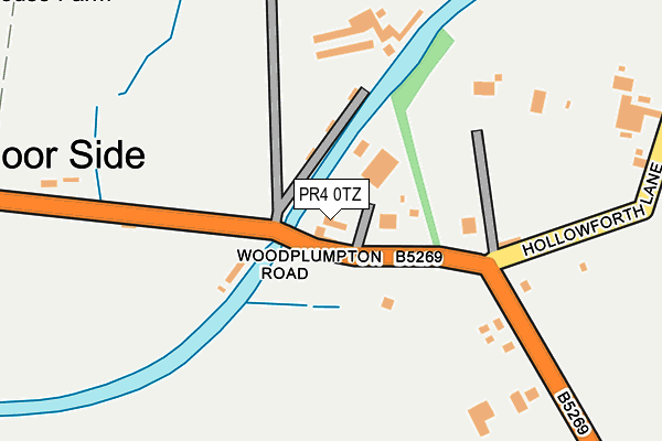 PR4 0TZ map - OS OpenMap – Local (Ordnance Survey)