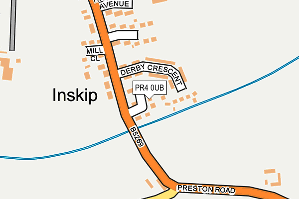 PR4 0UB map - OS OpenMap – Local (Ordnance Survey)