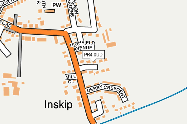 PR4 0UD map - OS OpenMap – Local (Ordnance Survey)
