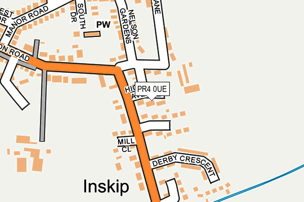 PR4 0UE map - OS OpenMap – Local (Ordnance Survey)