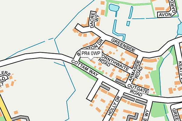 PR4 0WP map - OS OpenMap – Local (Ordnance Survey)