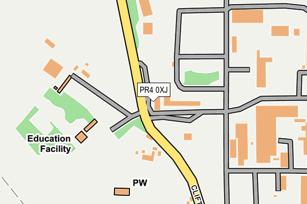 PR4 0XJ map - OS OpenMap – Local (Ordnance Survey)