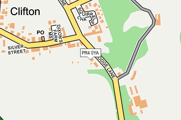 PR4 0YA map - OS OpenMap – Local (Ordnance Survey)