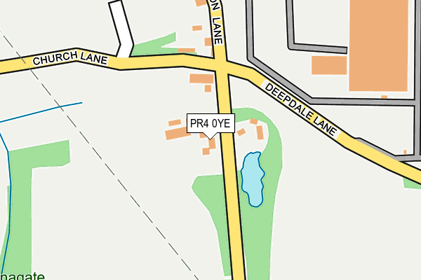 PR4 0YE map - OS OpenMap – Local (Ordnance Survey)