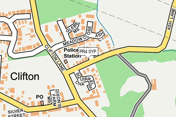 PR4 0YP map - OS OpenMap – Local (Ordnance Survey)