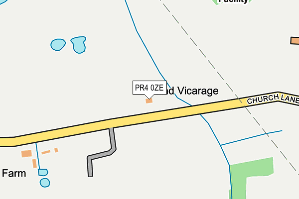 PR4 0ZE map - OS OpenMap – Local (Ordnance Survey)