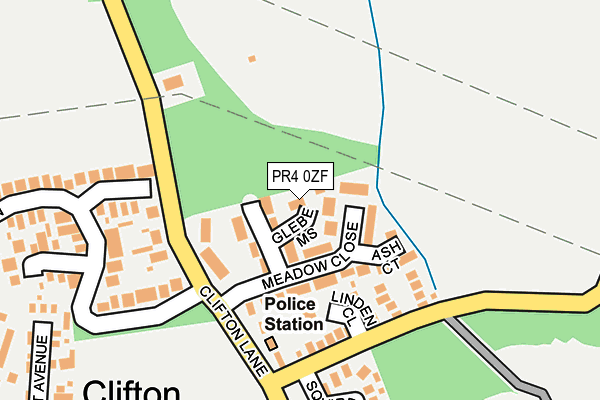 PR4 0ZF map - OS OpenMap – Local (Ordnance Survey)