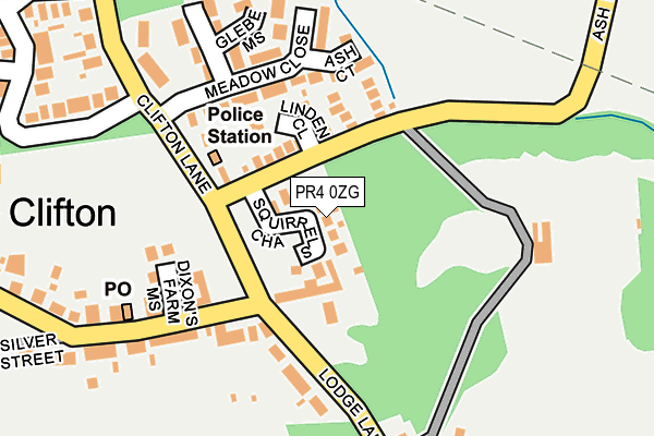 PR4 0ZG map - OS OpenMap – Local (Ordnance Survey)