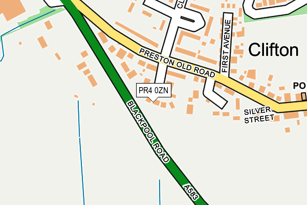 PR4 0ZN map - OS OpenMap – Local (Ordnance Survey)
