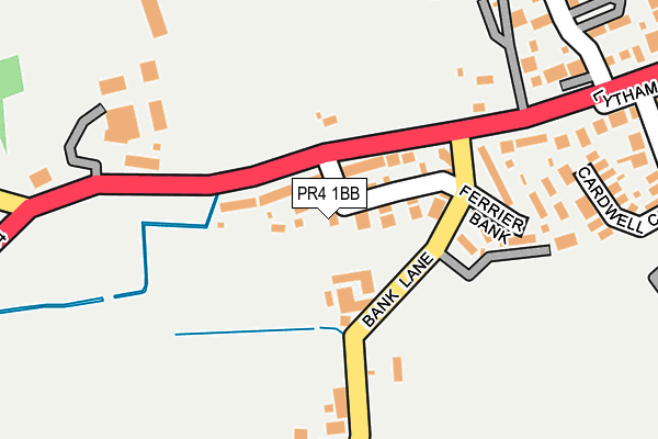 PR4 1BB map - OS OpenMap – Local (Ordnance Survey)