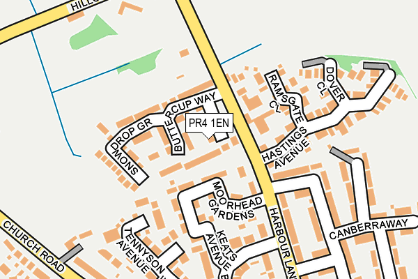 PR4 1EN map - OS OpenMap – Local (Ordnance Survey)