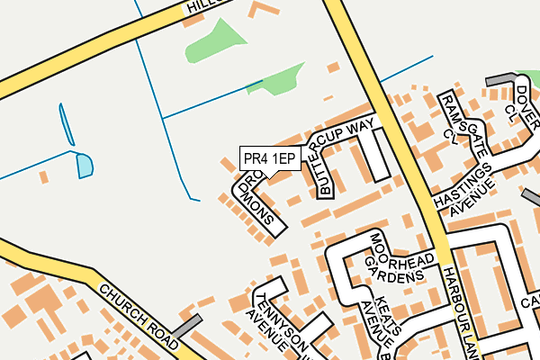 PR4 1EP map - OS OpenMap – Local (Ordnance Survey)