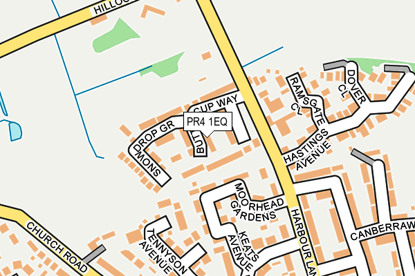 PR4 1EQ map - OS OpenMap – Local (Ordnance Survey)