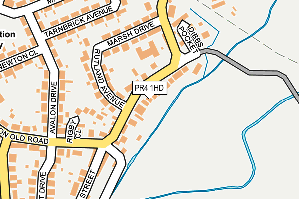 PR4 1HD map - OS OpenMap – Local (Ordnance Survey)