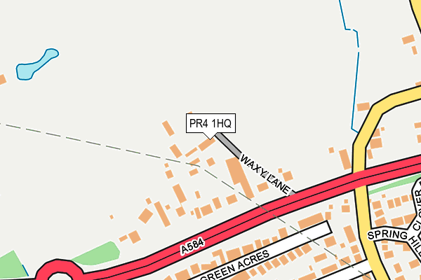 PR4 1HQ map - OS OpenMap – Local (Ordnance Survey)