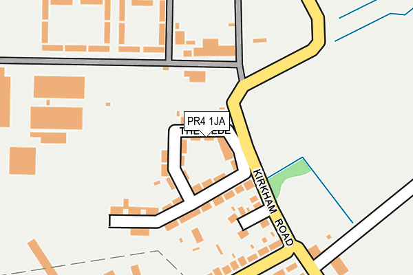 PR4 1JA map - OS OpenMap – Local (Ordnance Survey)
