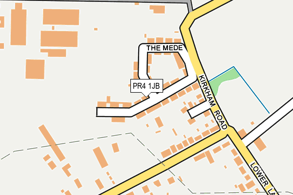 PR4 1JB map - OS OpenMap – Local (Ordnance Survey)