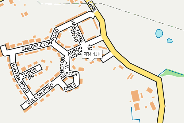 PR4 1JH map - OS OpenMap – Local (Ordnance Survey)