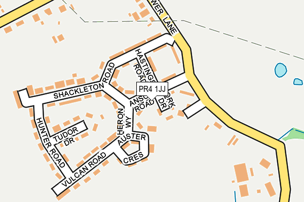 PR4 1JJ map - OS OpenMap – Local (Ordnance Survey)