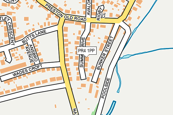 PR4 1PP map - OS OpenMap – Local (Ordnance Survey)