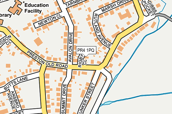 PR4 1PQ map - OS OpenMap – Local (Ordnance Survey)