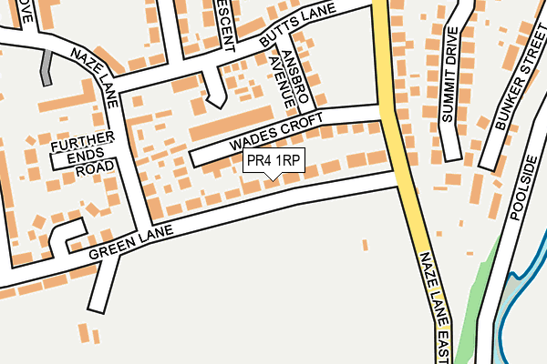 PR4 1RP map - OS OpenMap – Local (Ordnance Survey)