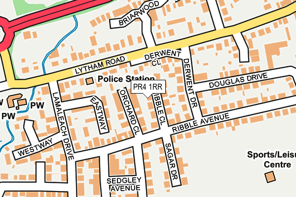 PR4 1RR map - OS OpenMap – Local (Ordnance Survey)