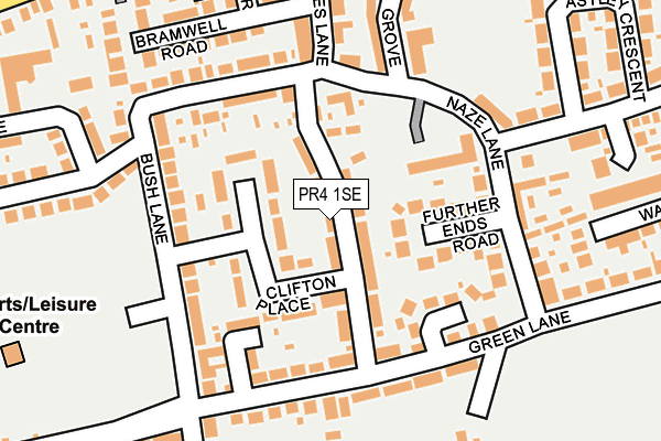 PR4 1SE map - OS OpenMap – Local (Ordnance Survey)